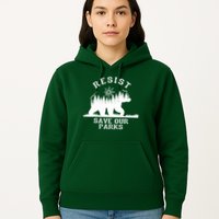 Resist Save Our National Parks Bear Nature Hoodie