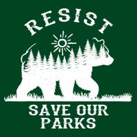 Resist Save Our National Parks Bear Nature Hoodie