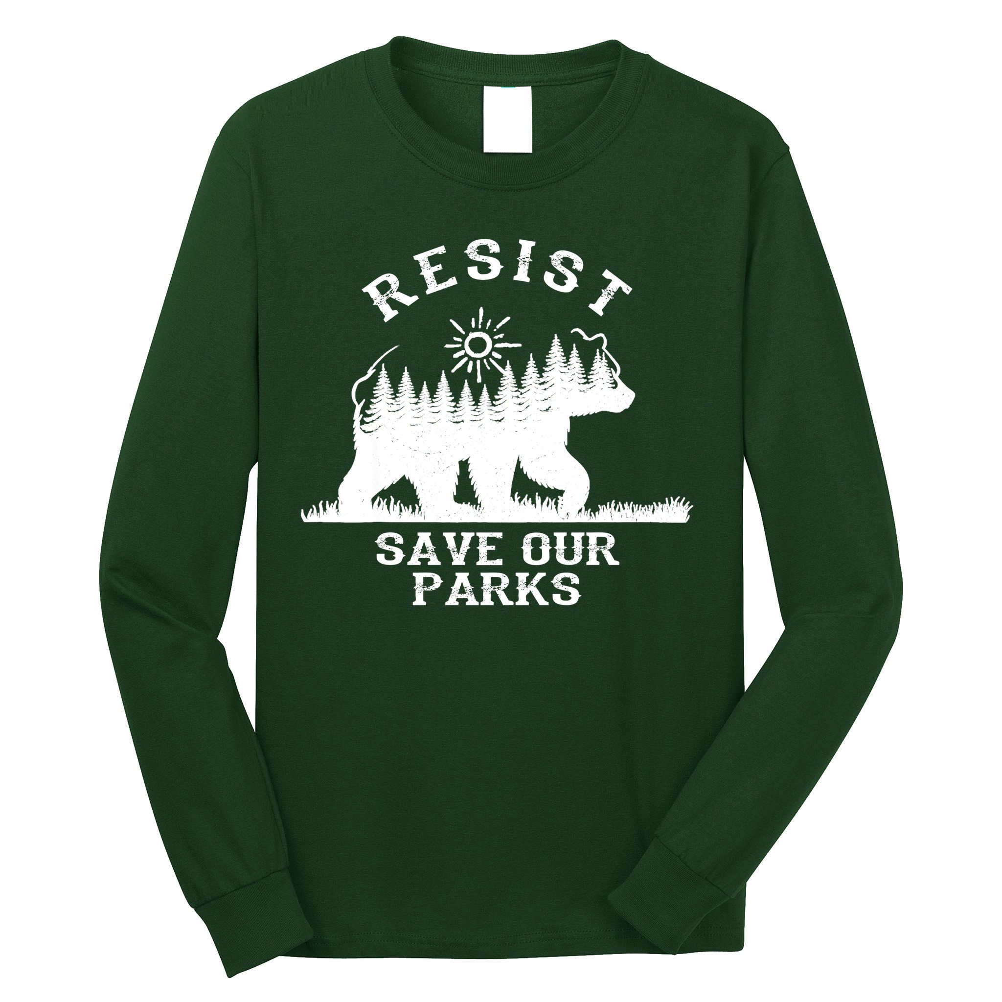 Resist Save Our National Parks Bear Nature Long Sleeve Shirt