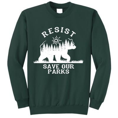 Resist Save Our National Parks Bear Nature Sweatshirt