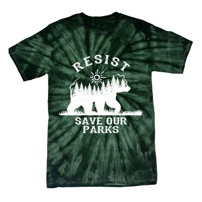 Resist Save Our National Parks Bear Nature Tie-Dye T-Shirt