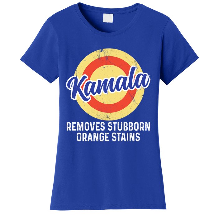 Removes Stubborn Orange Stains Funny Kamala 2024 Election Gift Women's T-Shirt