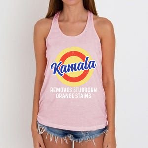 Removes Stubborn Orange Stains Funny Kamala 2024 Election Gift Women's Knotted Racerback Tank