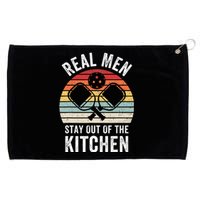 Real Stay Out Of The Kitchen Funny Pickleball Vintage Grommeted Golf Towel