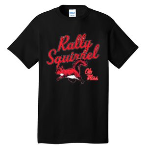 Rally Squirrel Ole Miss Football Team Lover Tall T-Shirt