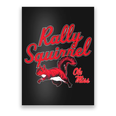 Rally Squirrel Ole Miss Football Team Lover Poster