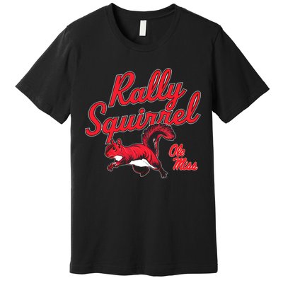 Rally Squirrel Ole Miss Football Team Lover Premium T-Shirt