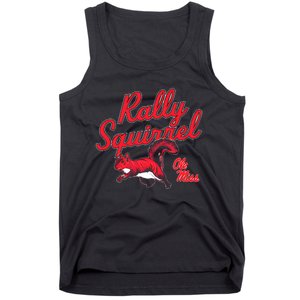 Rally Squirrel Ole Miss Football Team Lover Tank Top