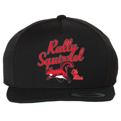Rally Squirrel Ole Miss Football Team Lover Wool Snapback Cap
