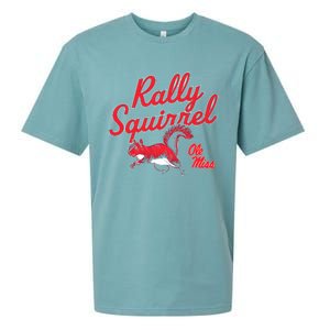 Rally Squirrel Ole Miss Football Team Lover Sueded Cloud Jersey T-Shirt