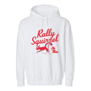 Rally Squirrel Ole Miss Football Team Lover Garment-Dyed Fleece Hoodie