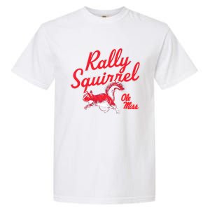 Rally Squirrel Ole Miss Football Team Lover Garment-Dyed Heavyweight T-Shirt