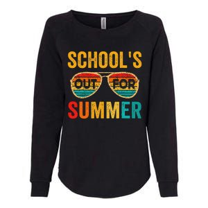 Retro Schools Out For Summer Last Day Of School Teacher Boy Womens California Wash Sweatshirt