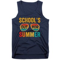 Retro Schools Out For Summer Last Day Of School Teacher Boy Tank Top