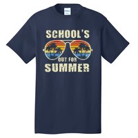 Retro Schools Out For Summer Last Day Of School Teacher Boy Tall T-Shirt