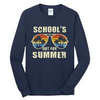 Retro Schools Out For Summer Last Day Of School Teacher Boy Tall Long Sleeve T-Shirt