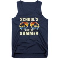 Retro Schools Out For Summer Last Day Of School Teacher Boy Tank Top