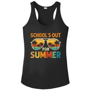 Retro Schools Out For Summer Last Day Of School Teacher Boy Ladies PosiCharge Competitor Racerback Tank