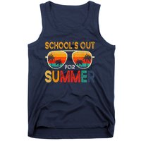 Retro Schools Out For Summer Last Day Of School Teacher Boy Cute Tank Top