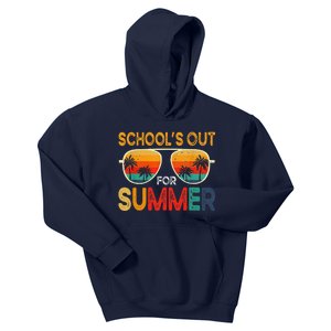 Retro Schools Out For Summer Last Day Of School Teacher Boy Cute Kids Hoodie