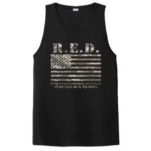 RED Support Our Troops Wear Red On Friday Military PosiCharge Competitor Tank