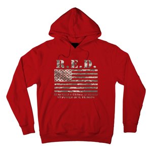 RED Support Our Troops Wear Red On Friday Military Hoodie