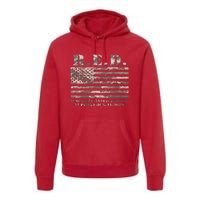 RED Support Our Troops Wear Red On Friday Military Premium Hoodie