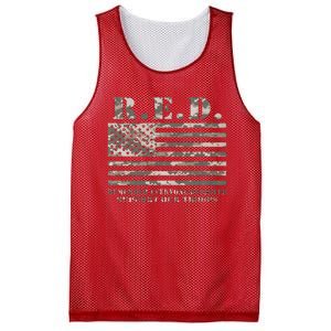 RED Support Our Troops Wear Red On Friday Military Mesh Reversible Basketball Jersey Tank