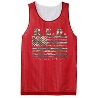 RED Support Our Troops Wear Red On Friday Military Mesh Reversible Basketball Jersey Tank