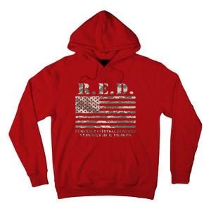 RED Support Our Troops Wear Red On Friday Military Tall Hoodie