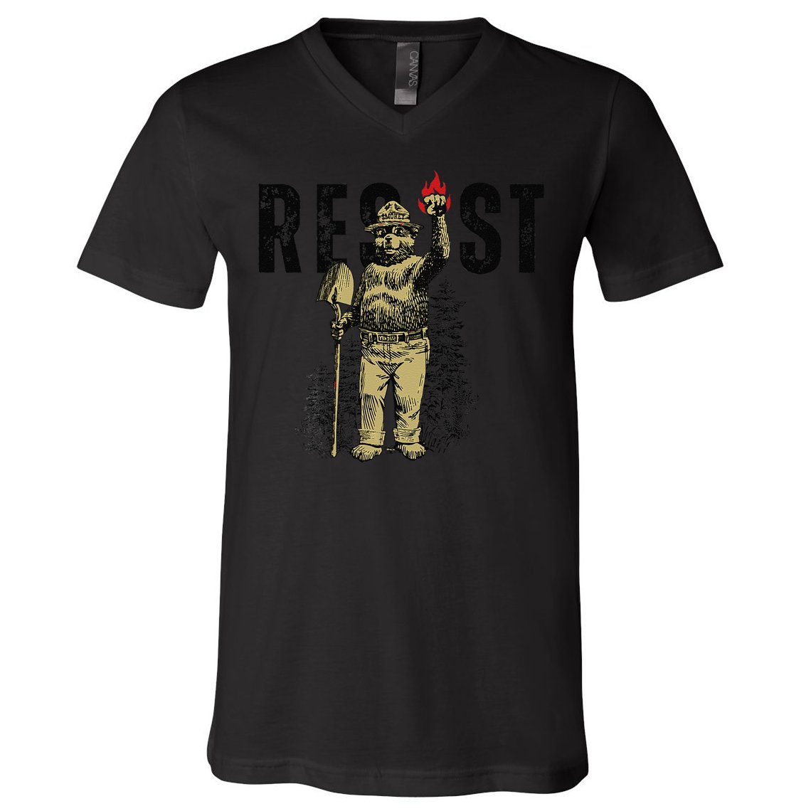 Resist Save Our Parks Support National Park Nature Lover V-Neck T-Shirt
