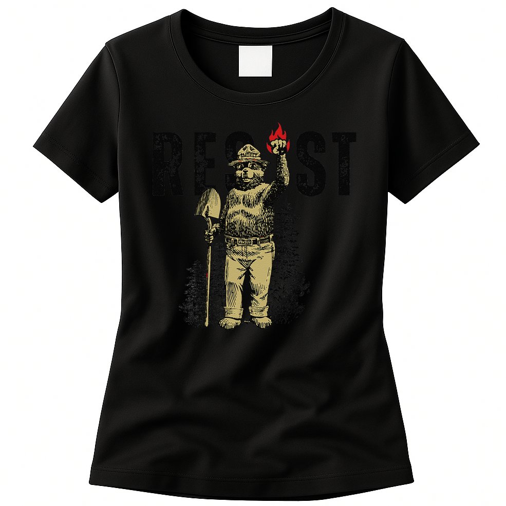 Resist Save Our Parks Support National Park Nature Lover Womens T-Shirt