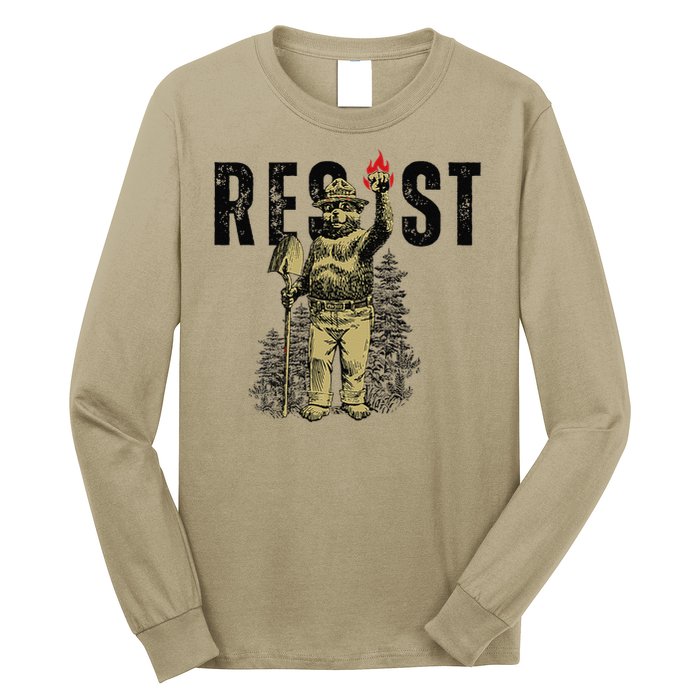 Resist Save Our Parks Support National Park Nature Lover Long Sleeve Shirt