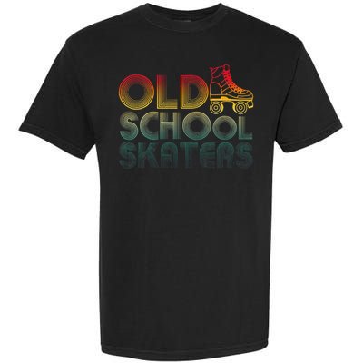 Roller Skates Old School Vintage Derby Funky 70’s Party Garment-Dyed Heavyweight T-Shirt