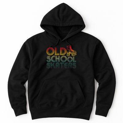 Roller Skates Old School Vintage Derby Funky 70’s Party Hoodie