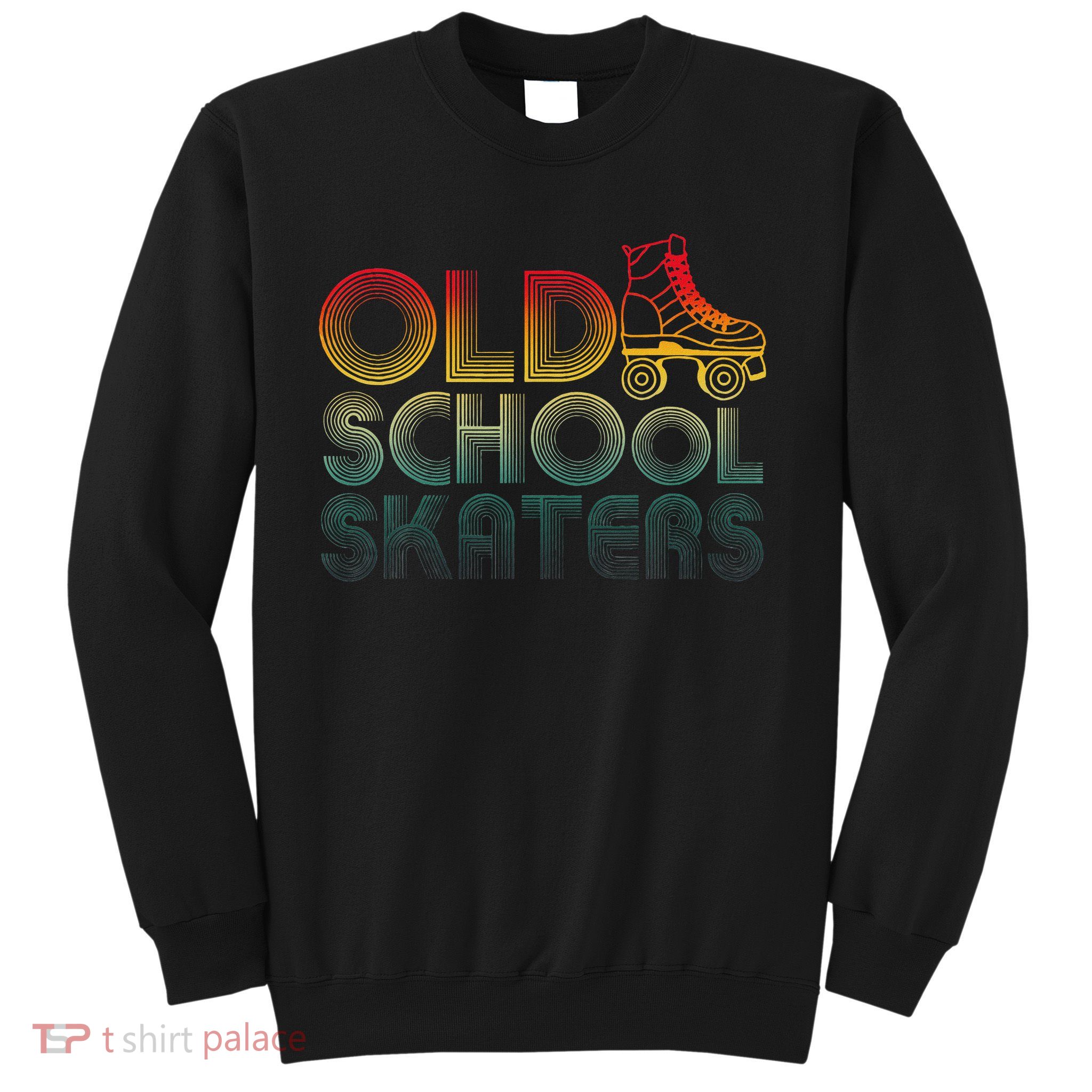 Roller Skates Old School Vintage Derby Funky 70’s Party Sweatshirt