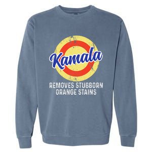 Removes Stubborn Orange Stains Funny Kamala 2024 Election Gift Garment-Dyed Sweatshirt