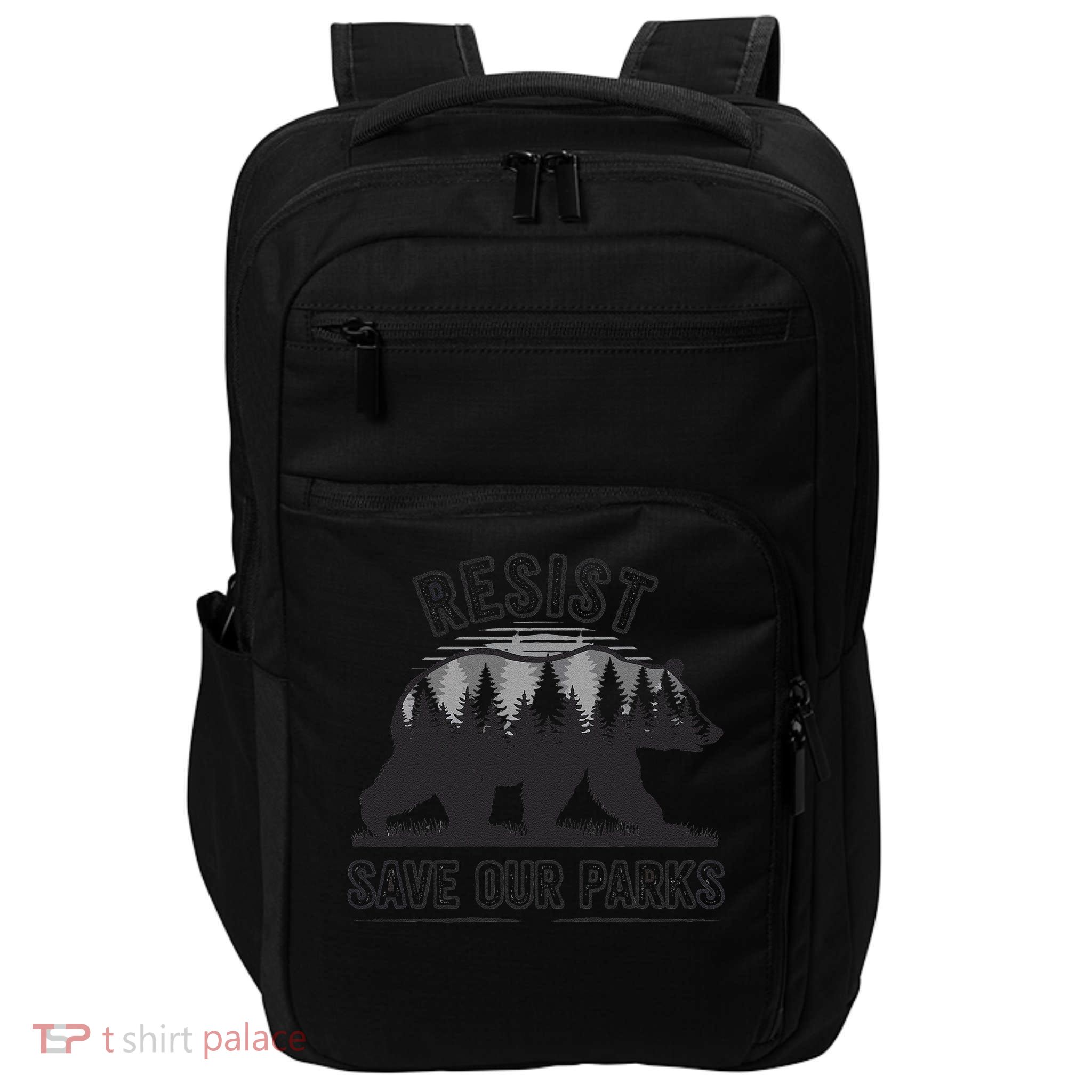 Resist Save Our Parks Bear Nature Conservation present Impact Tech Backpack