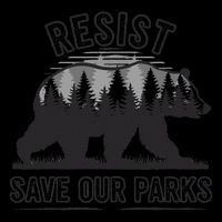 Resist Save Our Parks Bear Nature Conservation present Bucket Hat