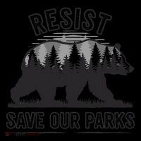 Resist Save Our Parks Bear Nature Conservation present Flatbill Hat