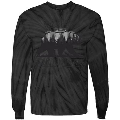 Resist Save Our Parks Bear Nature Conservation present Tie-Dye Long Sleeve Shirt