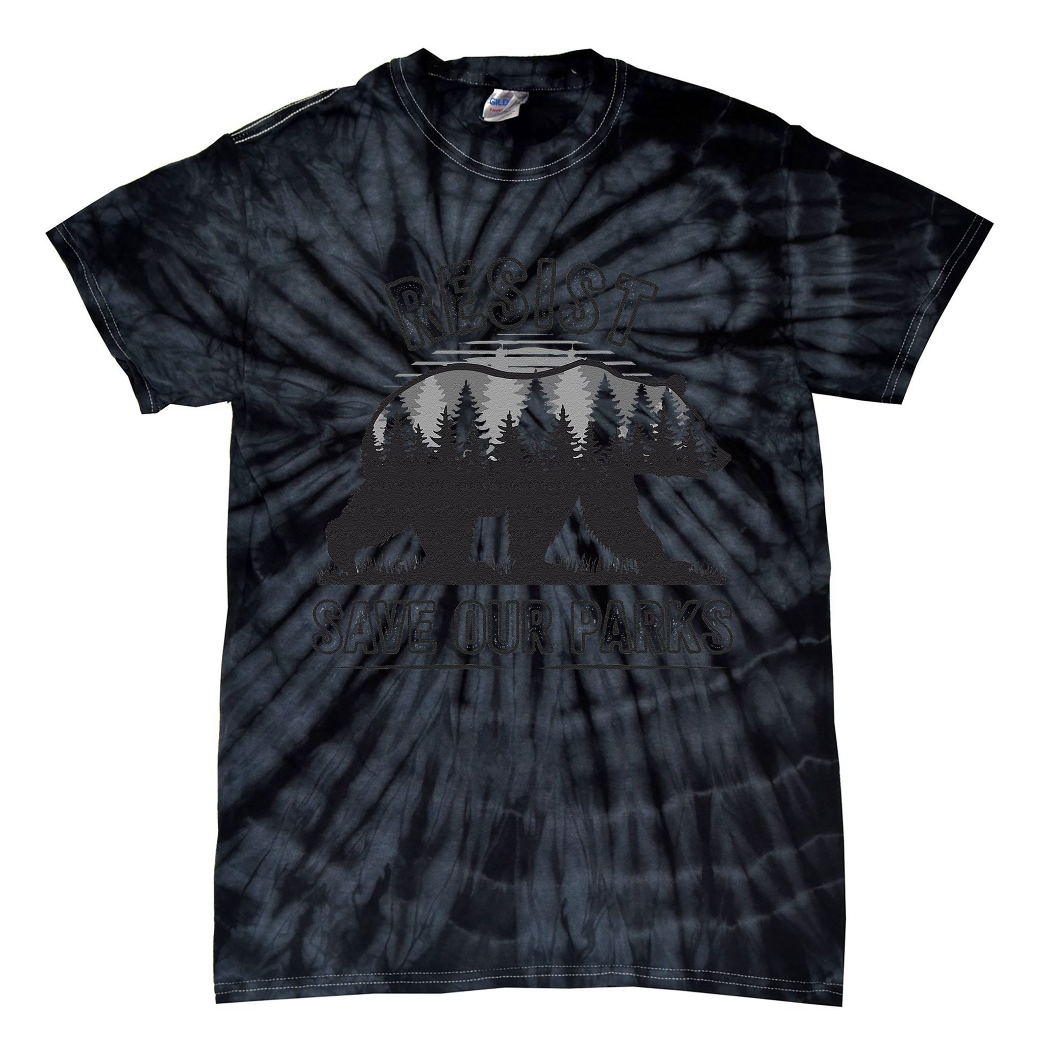 Resist Save Our Parks Bear Nature Conservation present Tie-Dye T-Shirt
