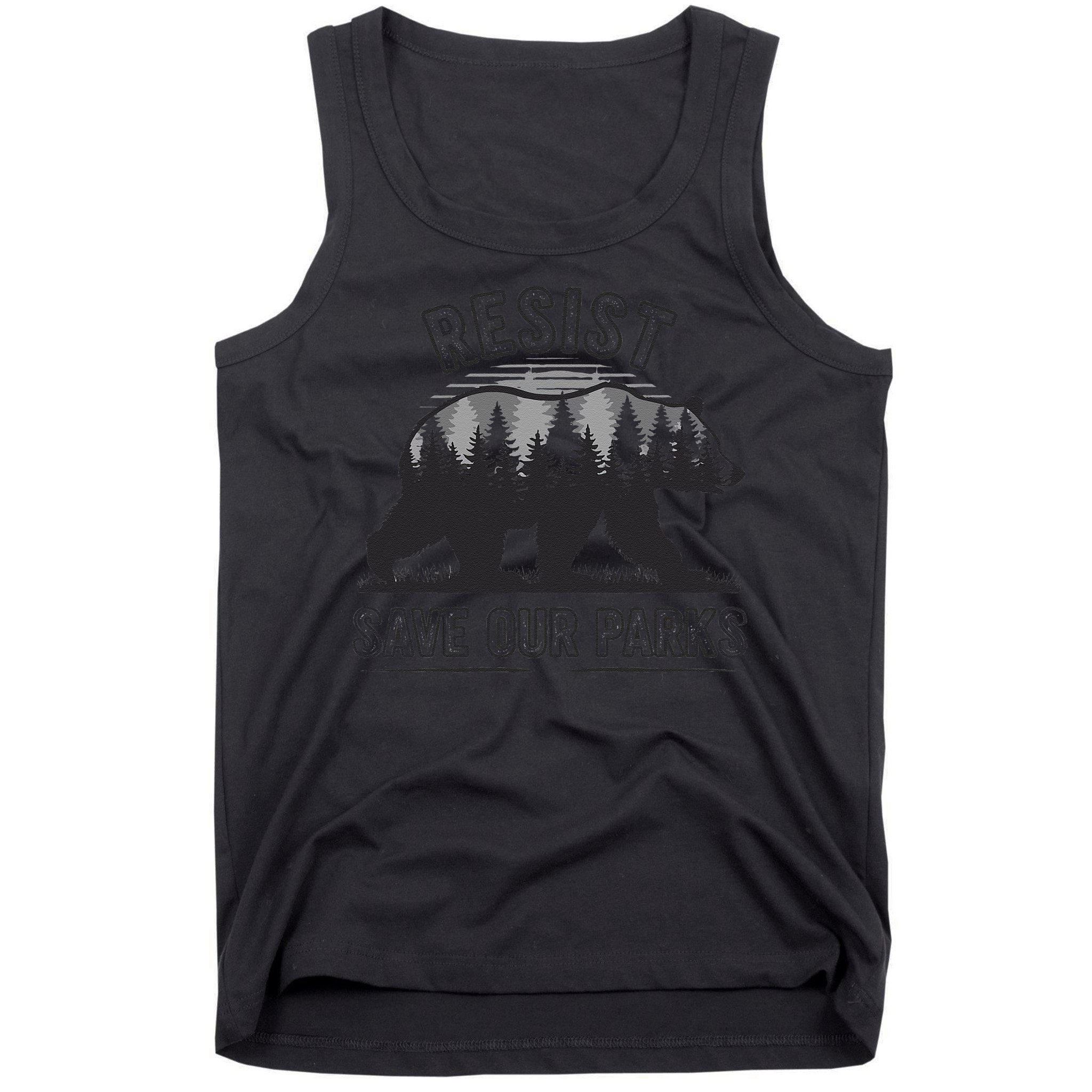 Resist Save Our Parks Bear Nature Conservation present Tank Top