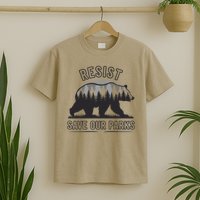 Resist Save Our Parks Bear Nature Conservation present T-Shirt