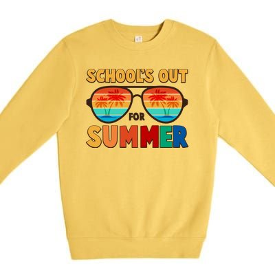 Retro Schools Out For Summer Premium Crewneck Sweatshirt