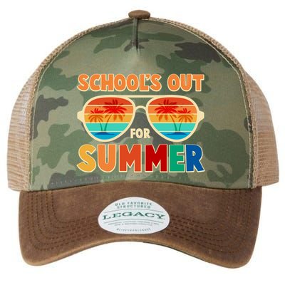 Retro Schools Out For Summer Legacy Tie Dye Trucker Hat