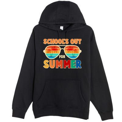 Retro Schools Out For Summer Premium Pullover Hoodie