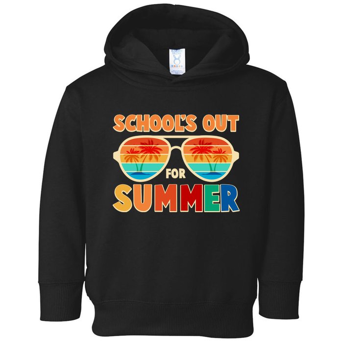 Retro Schools Out For Summer Toddler Hoodie