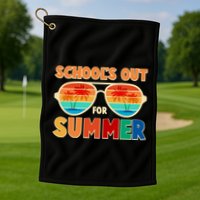 Retro Schools Out For Summer Golf Towel