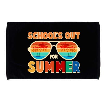 Retro Schools Out For Summer Microfiber Hand Towel